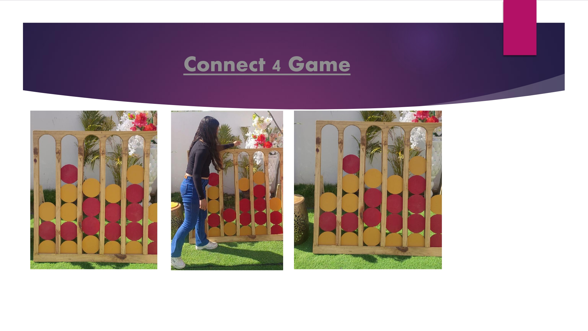 Connect 4 Game - wooden carnival game rental India - Rajasthan Event Management